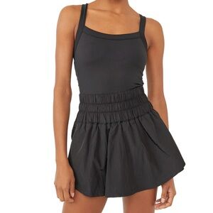 free people black skortsie XL